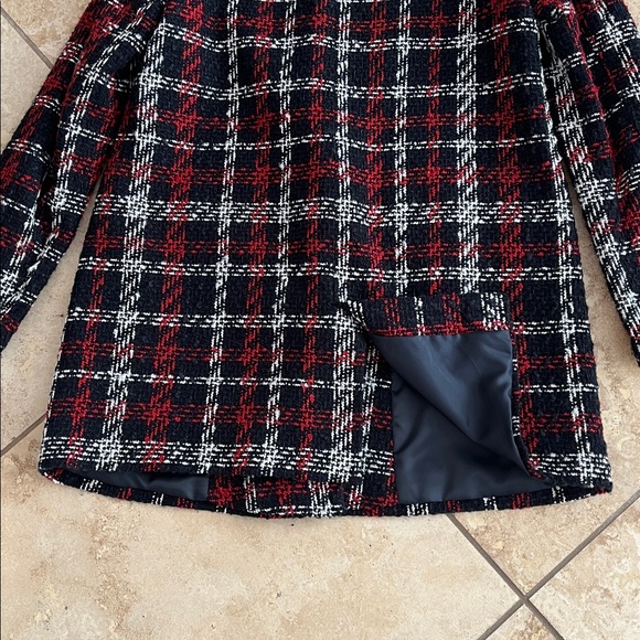 Zara Plaid Double-Breasted Blazer S - Picture 5 of 11